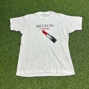 Vintage 80s Revlon Beauty Products Tee